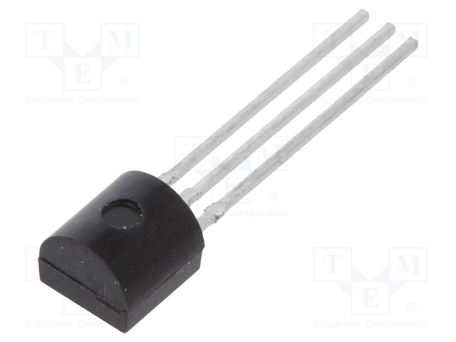 Transistor: NPN; bipolar; 80V; 0.5A; 0.6W; TO92