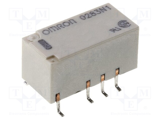 Relay: electromagnetic; DPDT; Ucoil: 5VDC; 0.5A/125VAC; 2A/30VDC