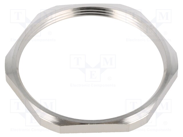 Nut; PG48; brass; 64mm; -60÷200°C; Thread: PG; Plating: nickel