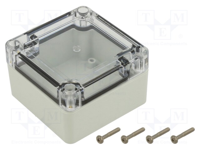 Enclosure: multipurpose; X: 75mm; Y: 75mm; Z: 45mm; ZP; polycarbonate