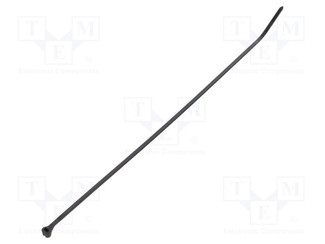 Cable tie; L: 204mm; W: 3.6mm; polyamide; 180N; black; Ømax: 50mm