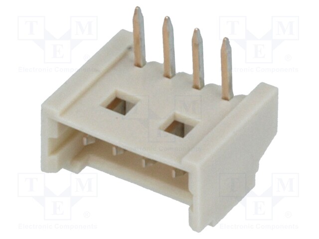 Socket; wire-board; male; PicoBlade; 1.25mm; PIN: 4; THT; 1A; tinned