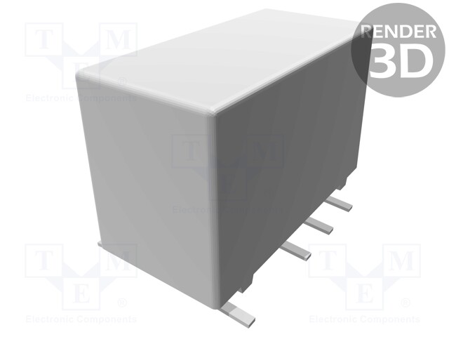 Relay: electromagnetic; DPDT; Ucoil: 12VDC; 0.5A/125VAC; 2A/30VDC