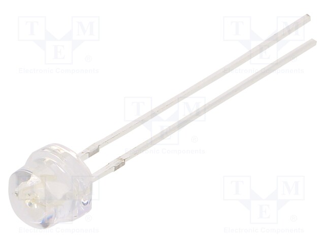 LED; green; 750÷1120mcd; 100°; Front: convex; 5V; 2.54mm; THT