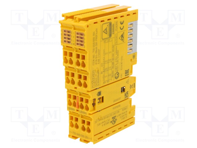 Module: analog input; OUT: 4; IN: 4; IP20; DIN; Conform to: ATEX Ex