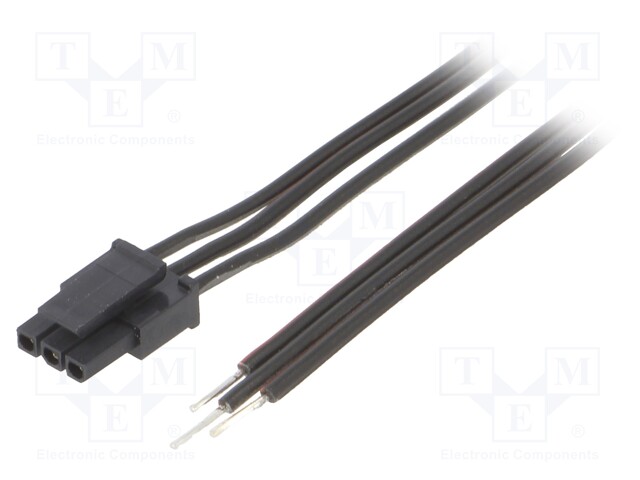 Cable; Micro-Fit 3.0; cables,female; PIN: 3; 0.6m; 4A; TLYp; 0.35mm2