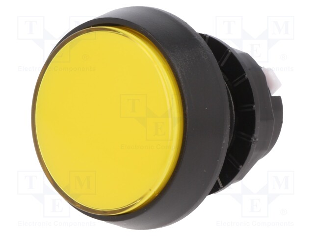 Switch: push-button; Pos: 2; SPDT; 10A/250VAC; yellow; yellow