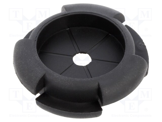 Grommet; Ømount.hole: 25.39mm; Øhole: 20.57mm; rubber; black