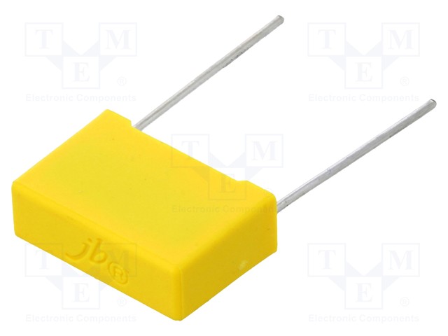 Capacitor: polypropylene; X2; 100nF; 15mm; ±10%; 18x12x6mm; 310VAC