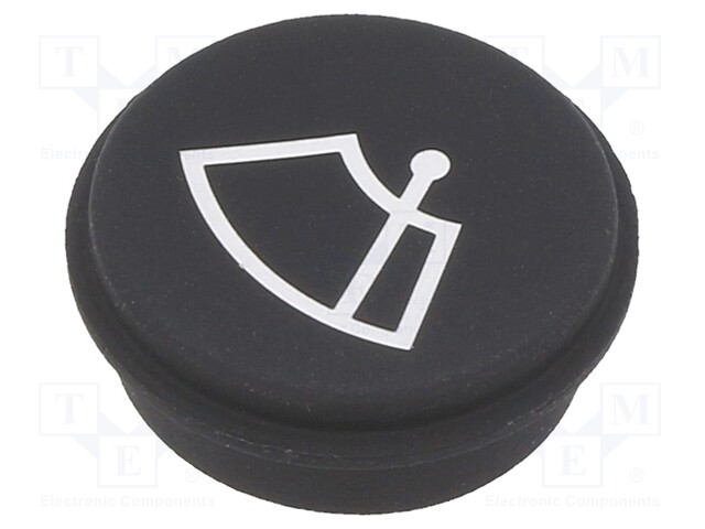 Button; Ø21mm; Pushbutton: round; black; 09