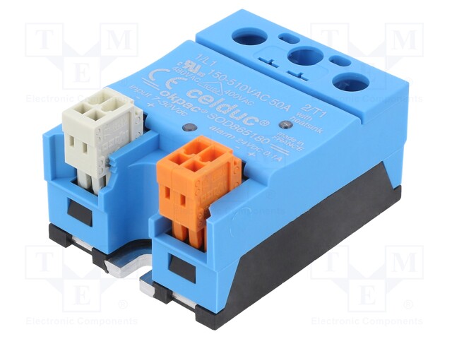 Relay: solid state; Ucntrl: 7÷30VDC; 50A; 150÷510VAC; -55÷100°C