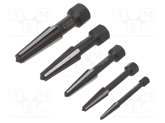 Kit: screw extractor; 5pcs.