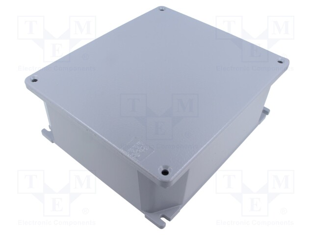 Enclosure: multipurpose; X: 218mm; Y: 254mm; Z: 91mm; ALUBOX; grey