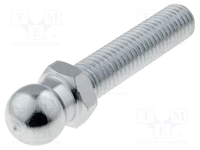 Pin; M10; Plunger mat: steel; Ø: 14mm; Plating: zinc