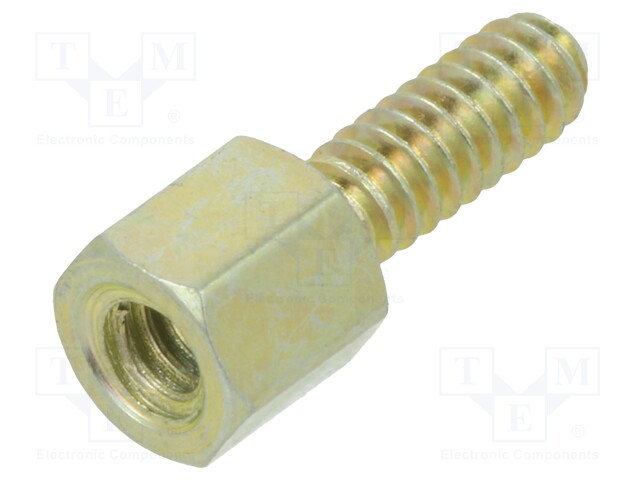 Screwed spacer sleeve; 4.8mm; Int.thread: UNC4-40; hexagonal