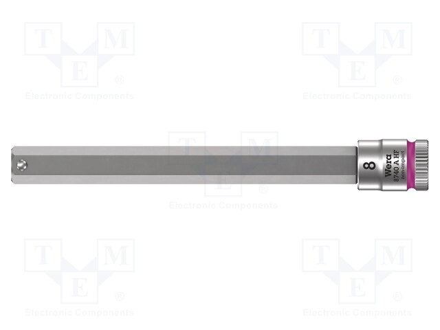 Key; Hex-Plus hexagon keys,socket spanner; HEX 8mm; 1/4"; 100mm