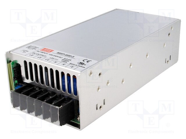 Power supply: switched-mode; modular; 600W; 5VDC; 218x105x63.5mm