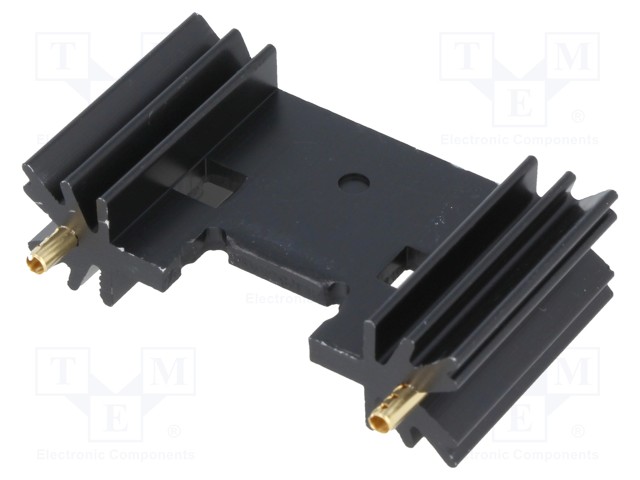 Heatsink: extruded; TO220,TO3P; black; L: 25.4mm; W: 45mm; H: 12.7mm