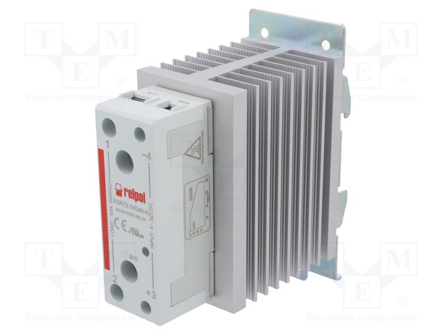 Relay: solid state; Ucntrl: 4÷32VDC; 40A; 24÷280VAC; DIN,on panel