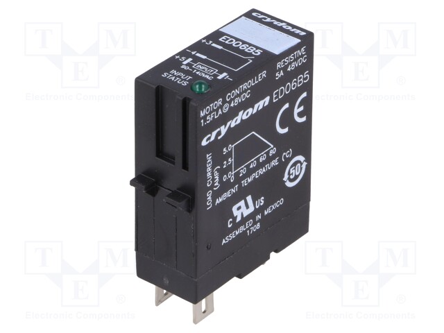 Relay: solid state; Ucntrl: 48÷72VDC; 5A; 1÷48VDC; socket; -30÷80°C