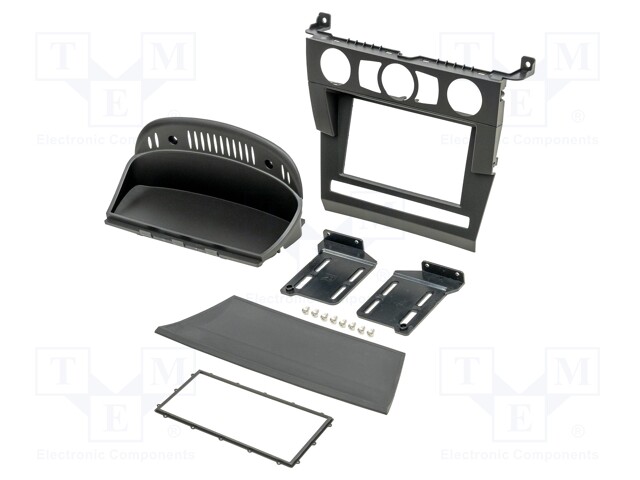 Radio mounting frame; BMW; 2 DIN; black