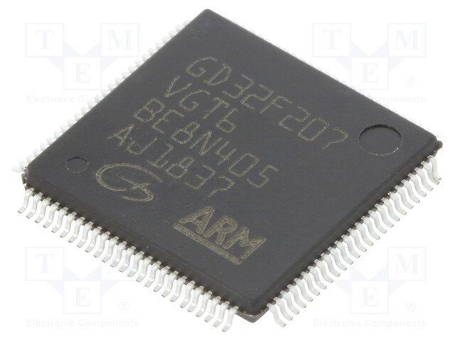 ARM microcontroller; SRAM: 256kB; Flash: 1024kB; LQFP100; 3.3VDC