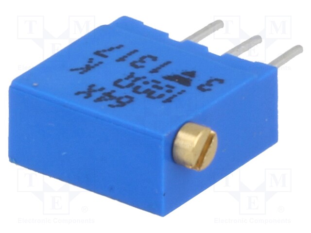 Potentiometer: mounting; multiturn; 100Ω; 500mW; THT; ±10%; linear