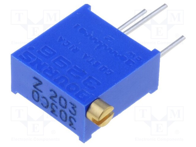 Potentiometer: mounting; multiturn; 20kΩ; 500mW; THT; ±10%; linear