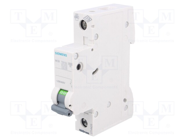 Circuit breaker; 230VAC; Inom: 8A; Poles: 1; DIN; Charact: C; 6kA