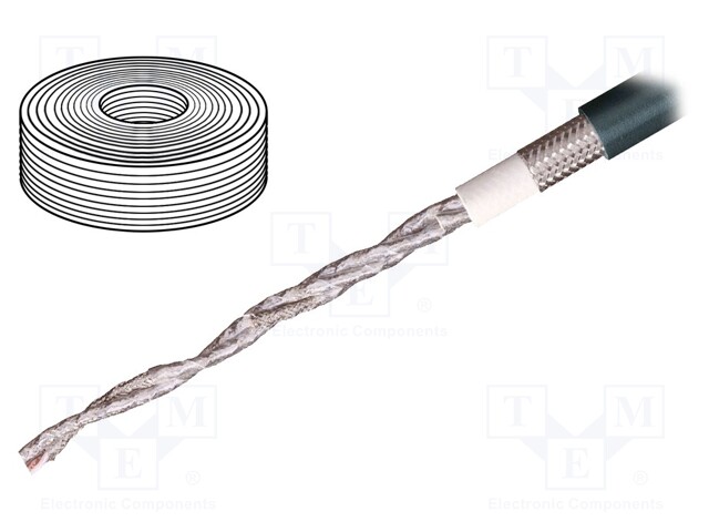 Wire: data transmission; chainflex® CF112; 2x2x0,25mm2; TPE; grey