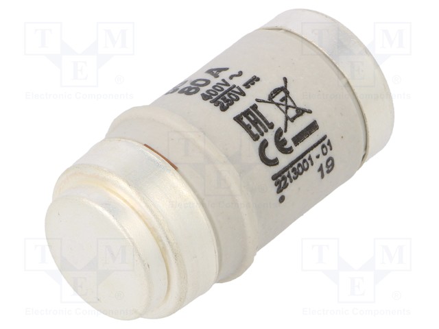 Fuse: fuse; gG; 80A; 400VAC; 250VDC; ceramic; D03; D0