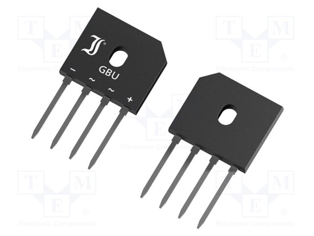 Single-phase bridge rectifier; Urmax: 800V; If: 8A; Ifsm: 180A; GBU