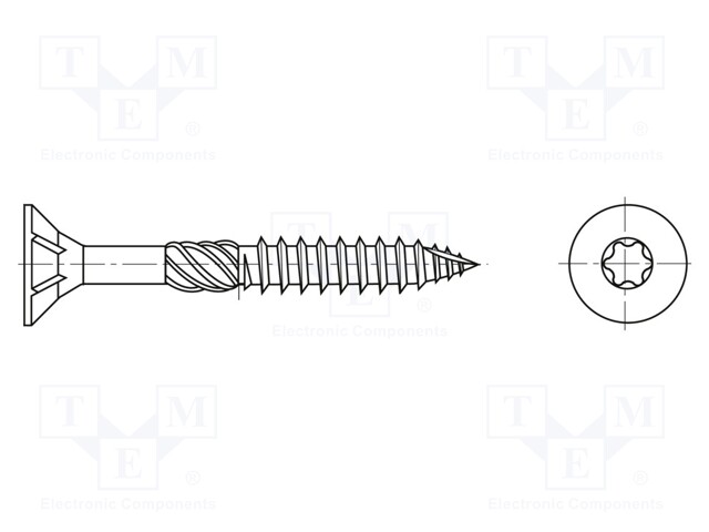 Screw; for wood