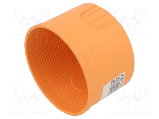 Enclosure: back box; Ø: 60mm; Z: 40mm; plaster embedded; orange