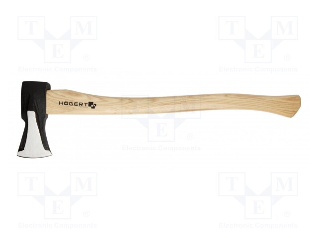 Axe; hardened steel; 700mm; 2kg; wood (hikory)