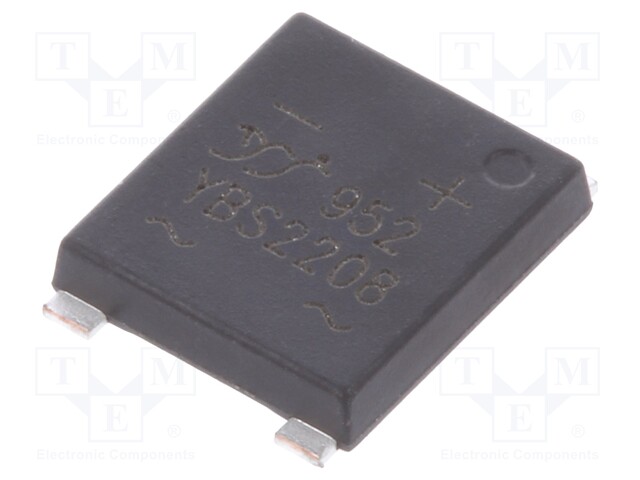 Single-phase bridge rectifier; Urmax: 800V; If: 2.2A; Ifsm: 90A