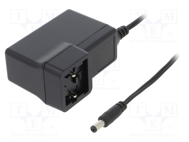 Power supply: switched-mode; 48VDC; 1.25A; Out: 5,5/2,1; 60W; 90%