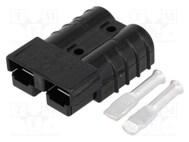 Plug; wire-wire; hermaphrodite; PIN: 2; for cable; crimped; 48V