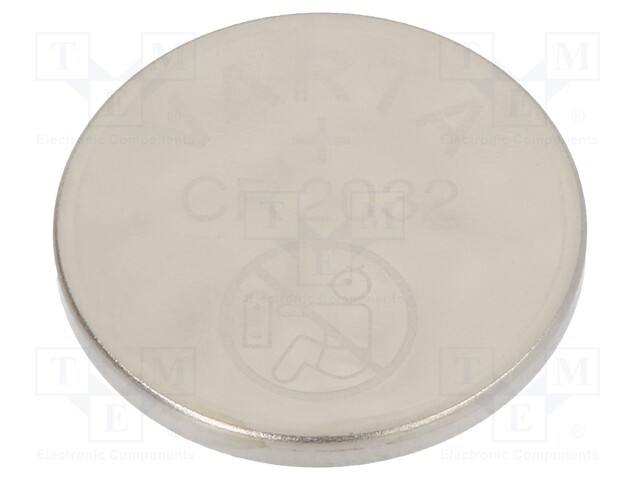 Battery: lithium; 3V; CR2032,coin; Ø20x3.2mm; non-rechargeable