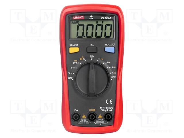 Digital multimeter; LCD (6000),with a backlit; -40÷1000°C