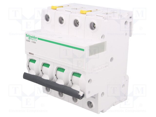 Circuit breaker; 400VAC; Inom: 63A; Poles: 4; DIN; Charact: C; 6kA