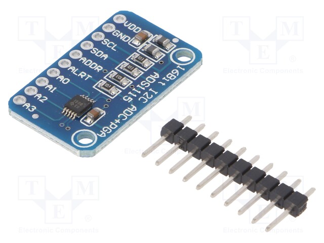 Module: converter; ADC; 3.3÷5VDC; I2C; ADS1115; Channels: 4; 16bit