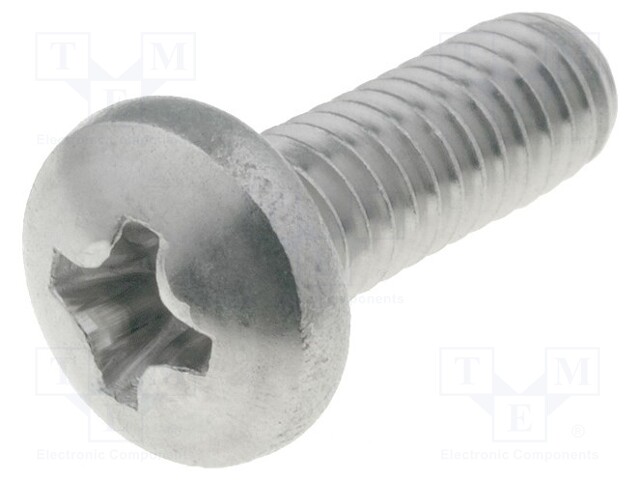 Screw; UNC8-32x12,7; Head: cheese head; Phillips; stainless steel