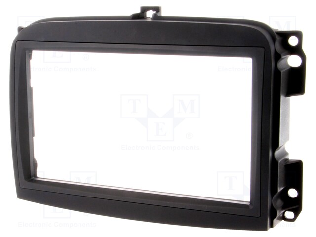 Radio mounting frame; Fiat; 2 DIN; black