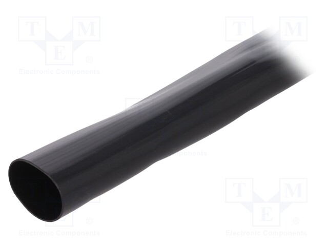 Insulating tube; Mat: PVC; black; -20÷125°C; Øint: 18mm; L: 10m