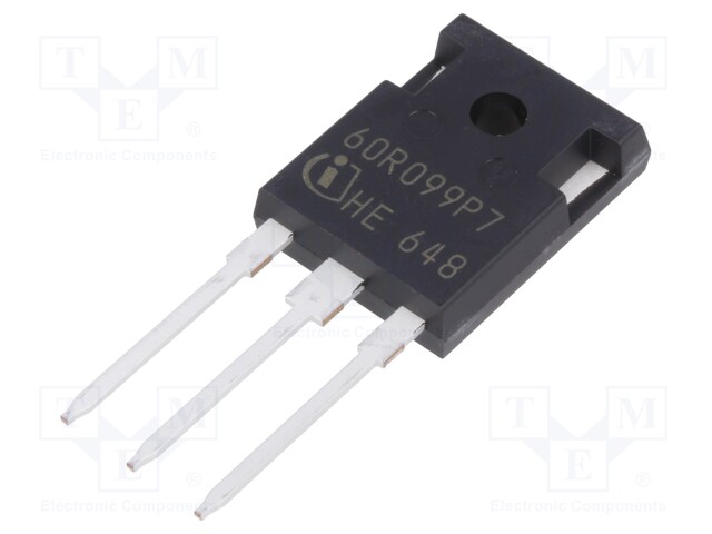 Transistor: N-MOSFET; unipolar; 600V; 20A; 117W; PG-TO247-3