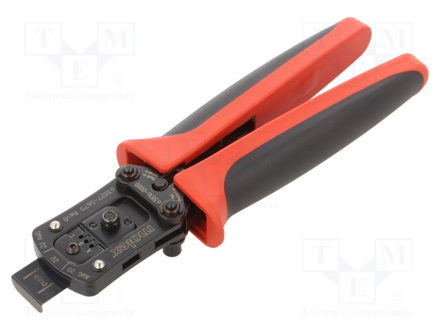 Tool: for crimping; Nano-Fit; terminals; 22AWG÷20AWG