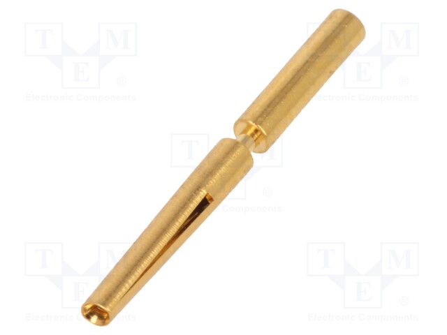 Contact; female; 0.08÷0.22mm2; gold-plated; crimped; for cable