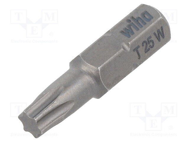 Screwdriver bit; Torx®; TX25; Overall len: 25mm; Series: STANDARD