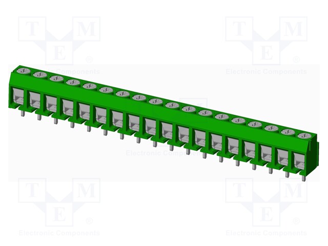 Connector: PCB terminal block; terminal; Plating: tinned; on PCBs